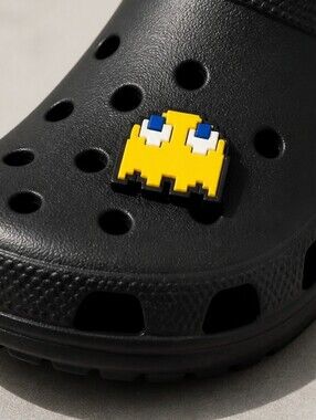 6/$20 Rubber Shoe Charm * Pac-Man Pink Monster Arcade * Croc Clog Shoe Jewelry